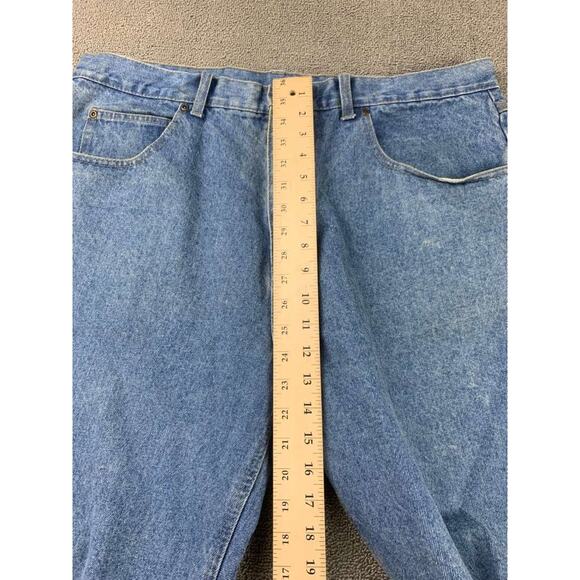 Vintage Smith's Workwear Jeans 1906 38x30 Blue Washed Denim Premium Denim Pocket - Picture 6 of 10